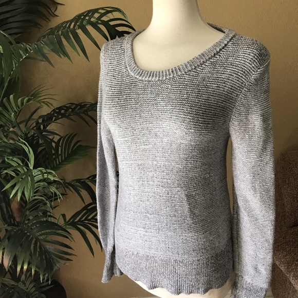 Calvin Klein gray tight knit sweater top - Picture 3 of 3